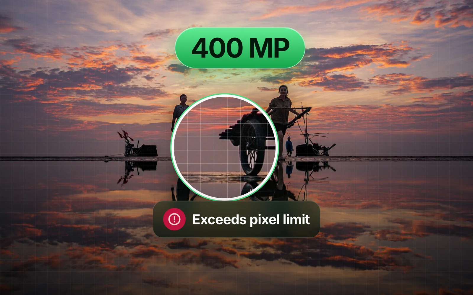 Input image exceeds pixel limit: resizing a 400 MP JPEG with sharp