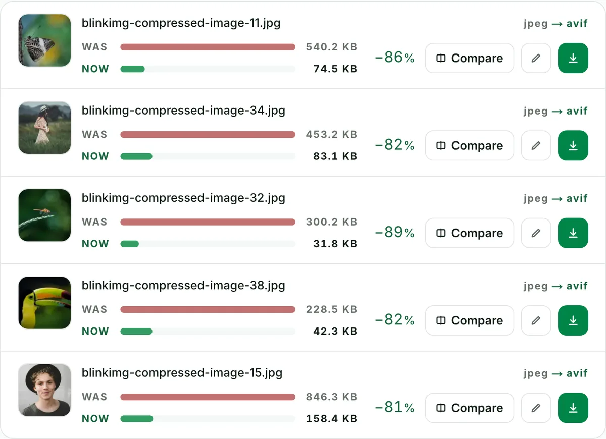 Batch convert JPG to AVIF, ten at a time: the real tool on this page