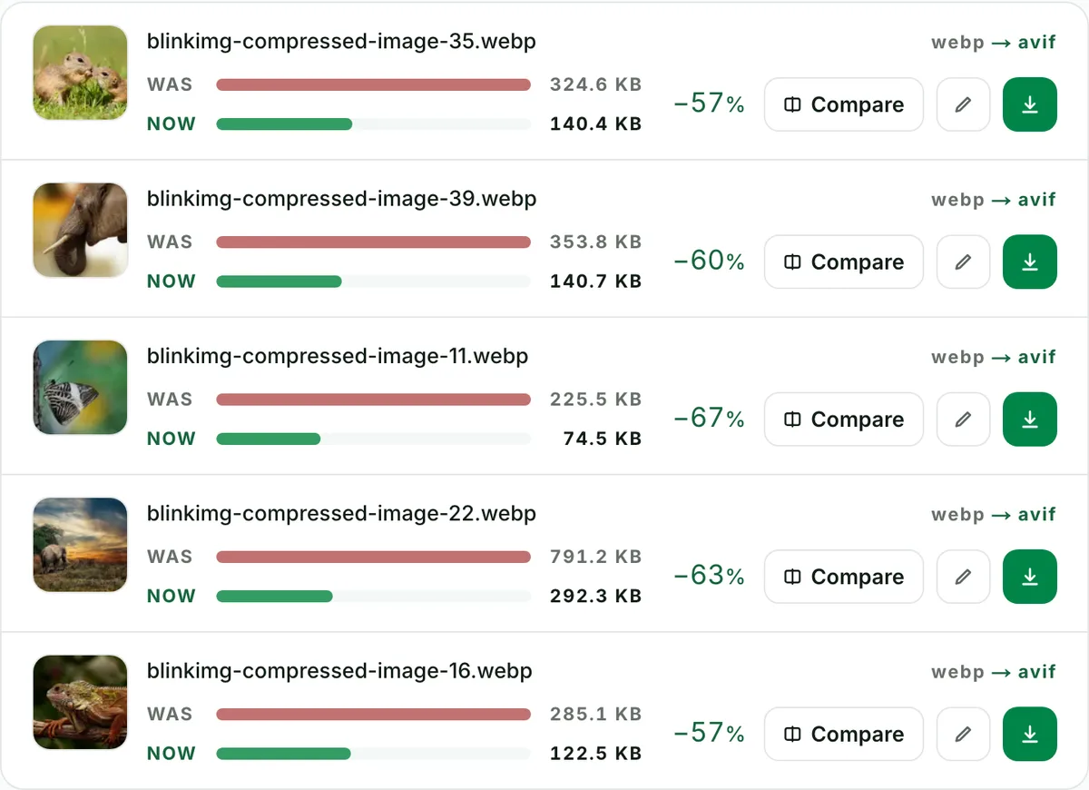 Batch convert WebP to AVIF, ten at a time: the real tool on this page